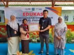 Ratusan siswa SDN Julang, Cikande Kabupaten Serang tampak antusias mendengarkan kisah dongeng