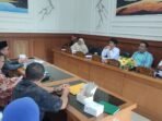 Komisi I DPRD Pandeglang, saat melakukan hearing bersama tiga OPD.