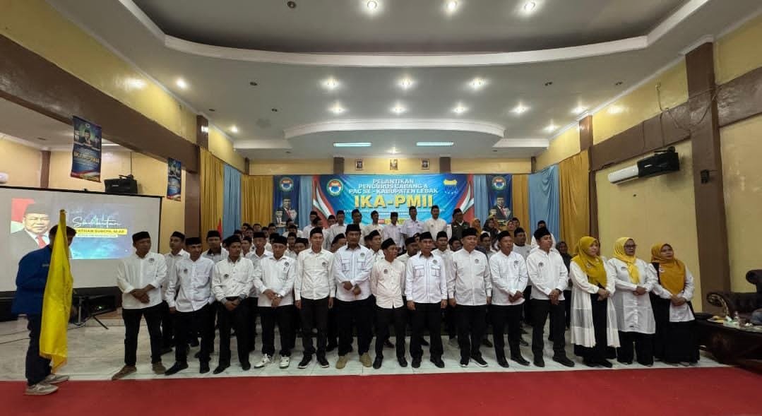 Ikatan Alumni Pergerakan Mahasiswa Islam Indonesia (IKA PMII) Kabupaten Lebak resmi melantik Pengurus Cabang