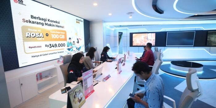 PT XLSMART Telecom Sejahtera Tbk (XLSMART) mengumumkan pencapaian kinerja setelah merger (pasca-merger)