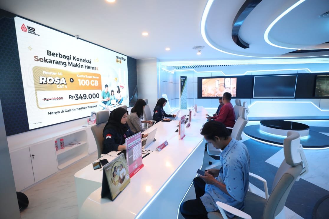 PT XLSMART Telecom Sejahtera Tbk (XLSMART) mengumumkan pencapaian kinerja setelah merger (pasca-merger)