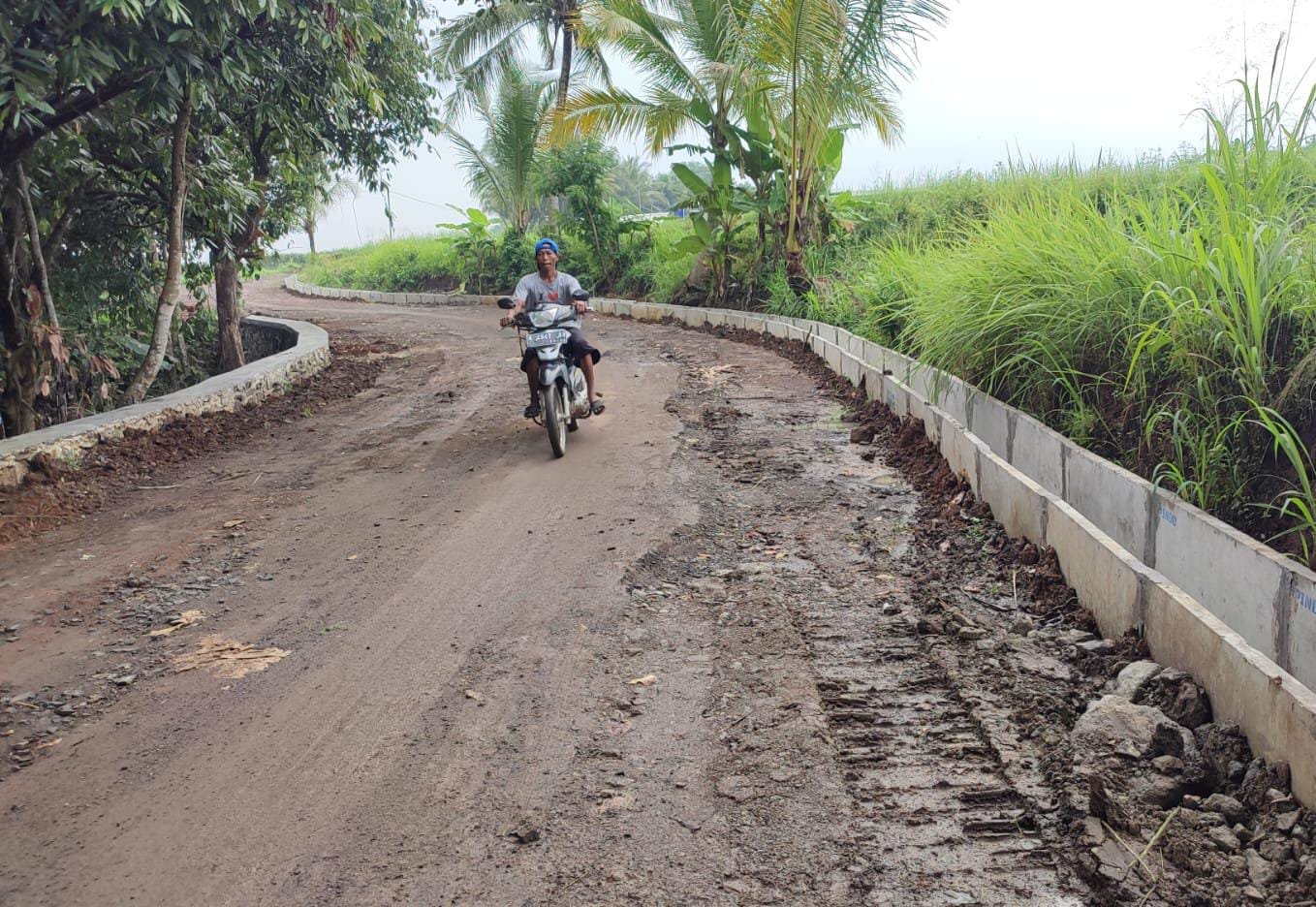 Satu proyek peningkatan ruas jalan tahun 2024 yang jadi temuan BPK RI Perwakilan Banten.