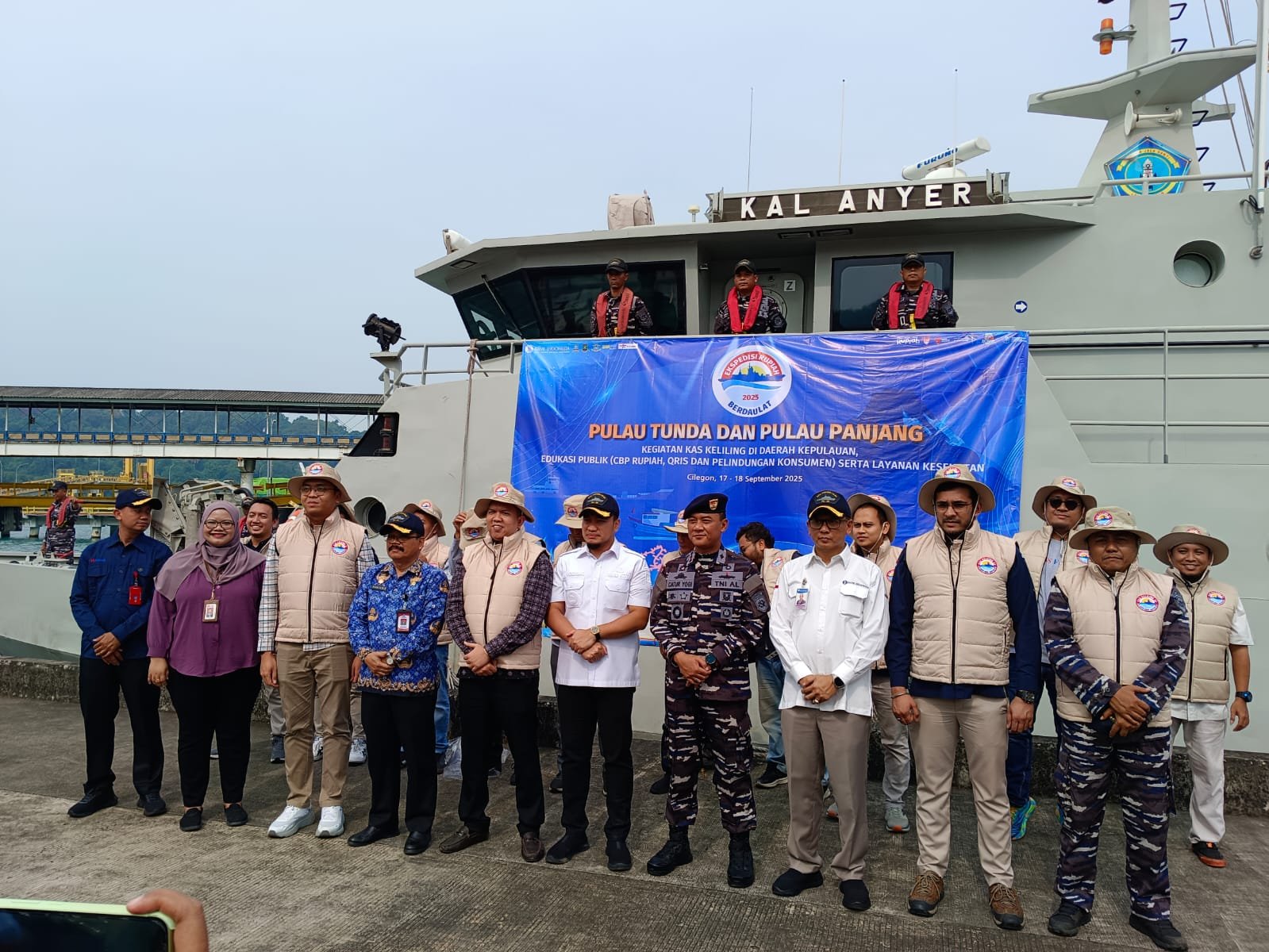 Kantor Perwakilan Bank Indonesia (KPw BI) Provinsi Banten, menggelar ekspedisi Rupiah Berdaulat ke Pulau Tunda
