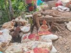 Lokasi Penyimpanan bahan mentah emas yang diduga milik oknum guru Sekolah Dasar Negeri di Desa Mangkualam, Kecamatan Ciamanggu, Kabupaten Pandeglang.