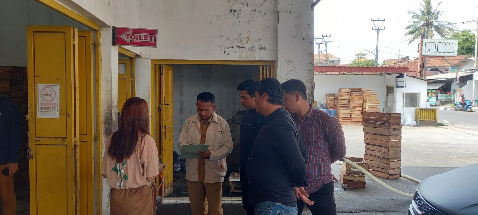 Tim Polres Lebak saat melakukan pengecekan