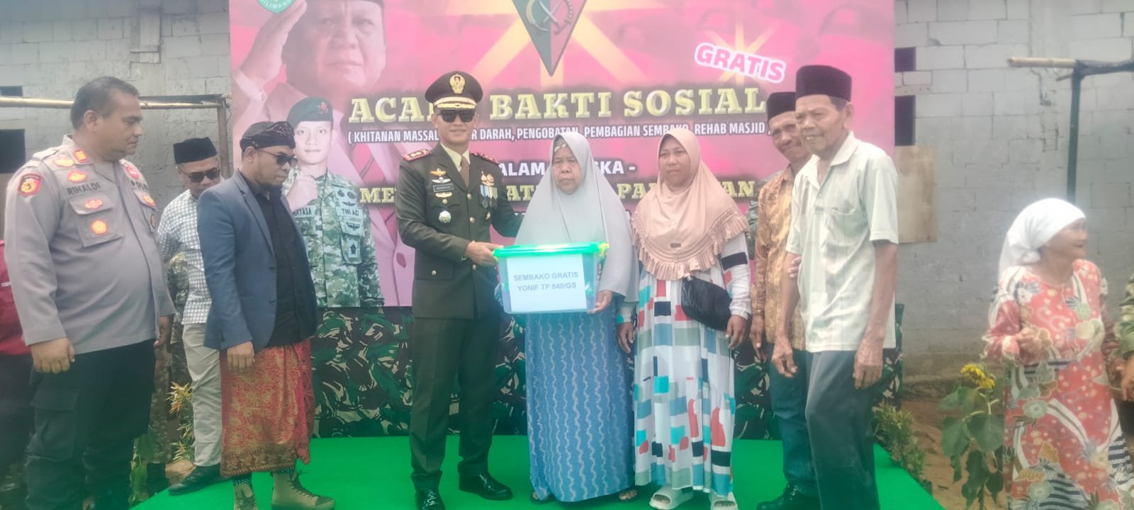 Yonif TP 840/Golok Sakti Gelar Bakti Sosia