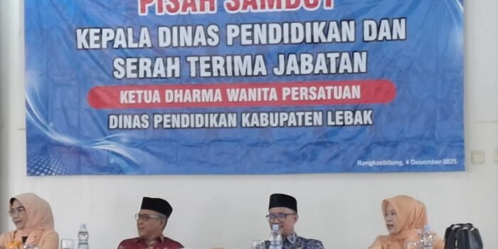 Acara pisah sambut Kepala Dinas Pendidikan Kabupaten Lebak