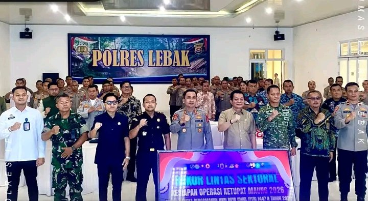 Caption: Rakor Lintas Sektoral Kesiapan Operasi Ketupat Maung 2026