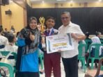Caption: Juara 1 Lomba Dongeng siswa SDN 1 Rangkasbitung Barat, Raditya Arya Darmawan