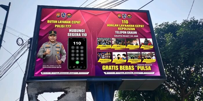 Caption: Sosialisasi Layanan Call Center 110 di Videotron