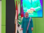 Deta Anggraeni saat memberikan laporan pertanggungjawaban di Muswil DPW Perempuan Bangsa Provinsi Banten. Deta Anggraeni saat memberikan laporan pertanggungjawaban di Muswil DPW Perempuan Bangsa Provinsi Banten.
