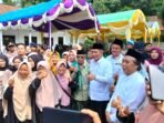Caption : Menteri Koperasi Republik Indonesia, Ferry Juliantono saat melakukan kunjungan kerja ke Pondok Pesantren Yayasan Anwarul Hidayah, Kecamatan Menes, Kabupaten Pandeglang.